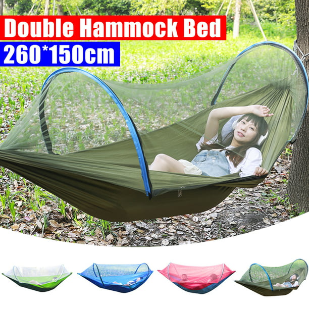 Double Hammock Tree 2 People Patio Person Bed Swing Outdoor with Mosquito Net 